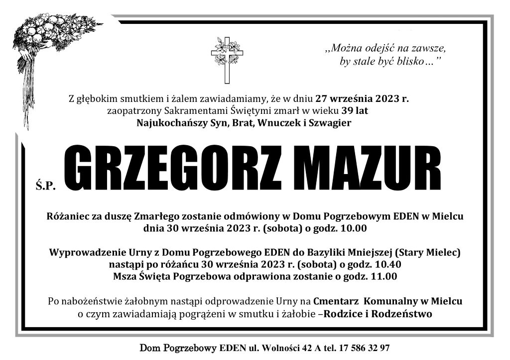 You are currently viewing śp. GRZEGORZ MAZUR