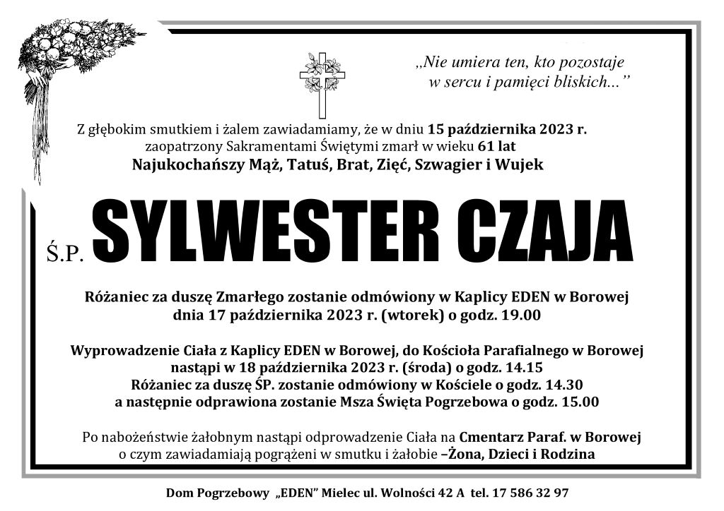 You are currently viewing ŚP. SYLWESTER CZAJA
