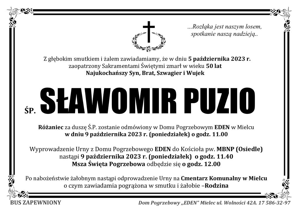 You are currently viewing śp. SŁAWOMIR PUZIO