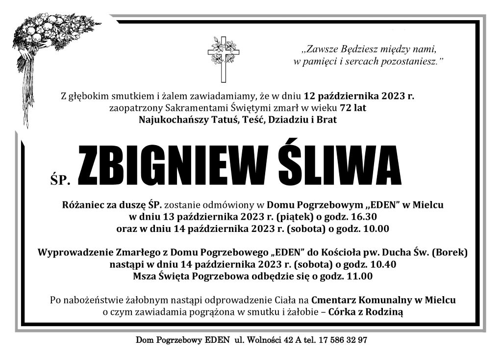 You are currently viewing śp. ZBIGNIEW ŚLIWA