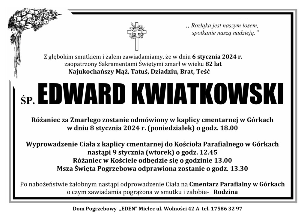You are currently viewing ŚP. EDWARD KWIATKOWSKI