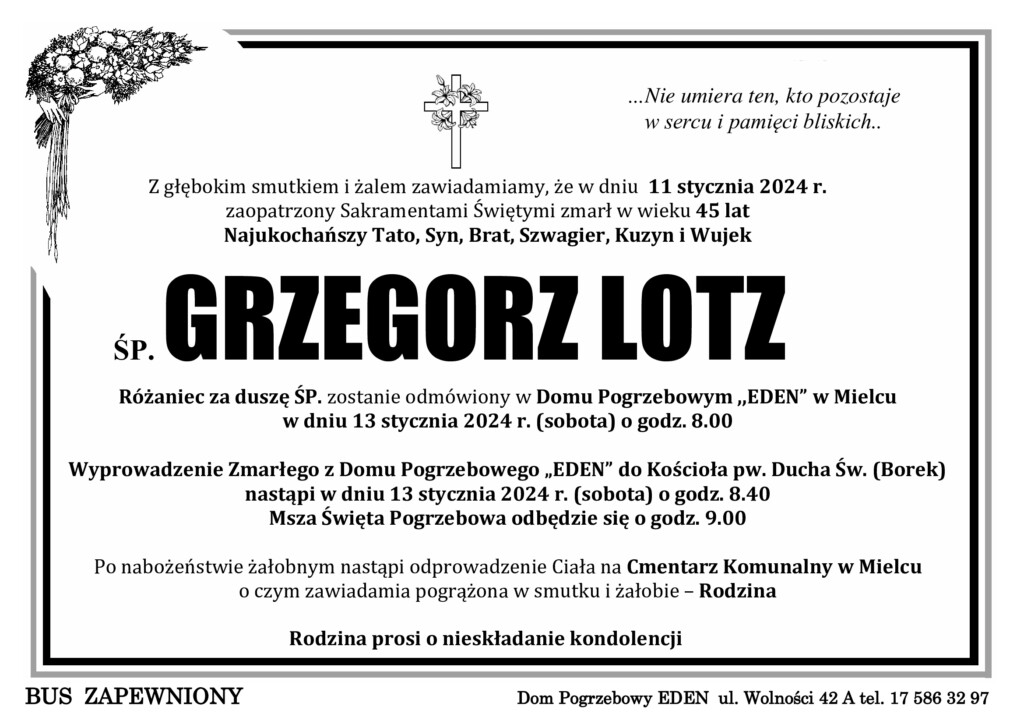 You are currently viewing śp. GRZEGORZ LOTZ