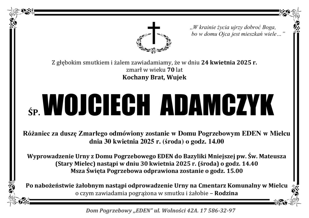 You are currently viewing ŚP. WOJCIECH ADAMCZYK