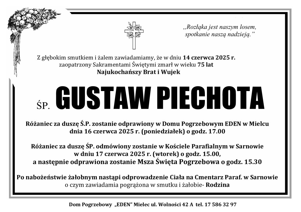 You are currently viewing ŚP. GUSTAW PIECHOTA