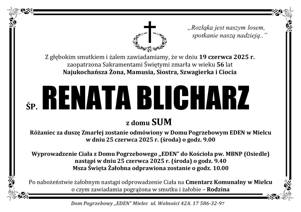 You are currently viewing ŚP. RENATA BLICHARZ