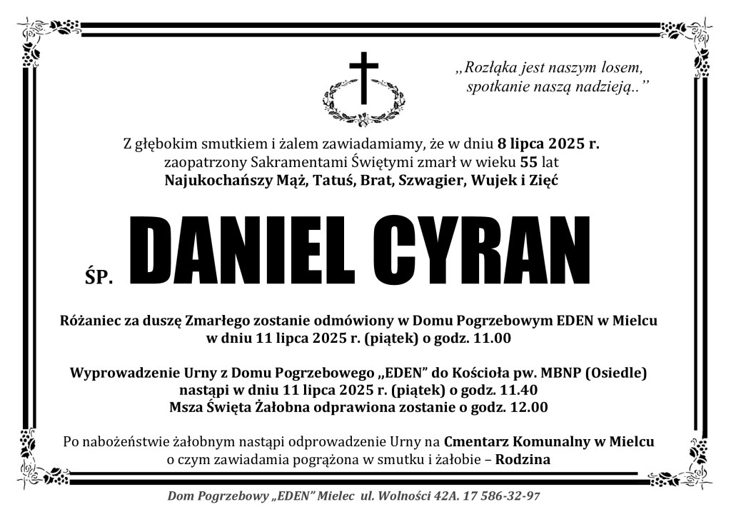 You are currently viewing ŚP. DANIEL CYRAN