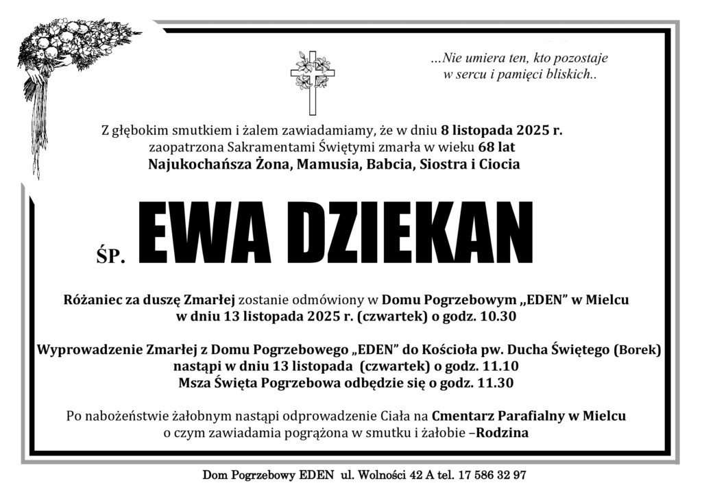 You are currently viewing ŚP. EWA DZIEKAN