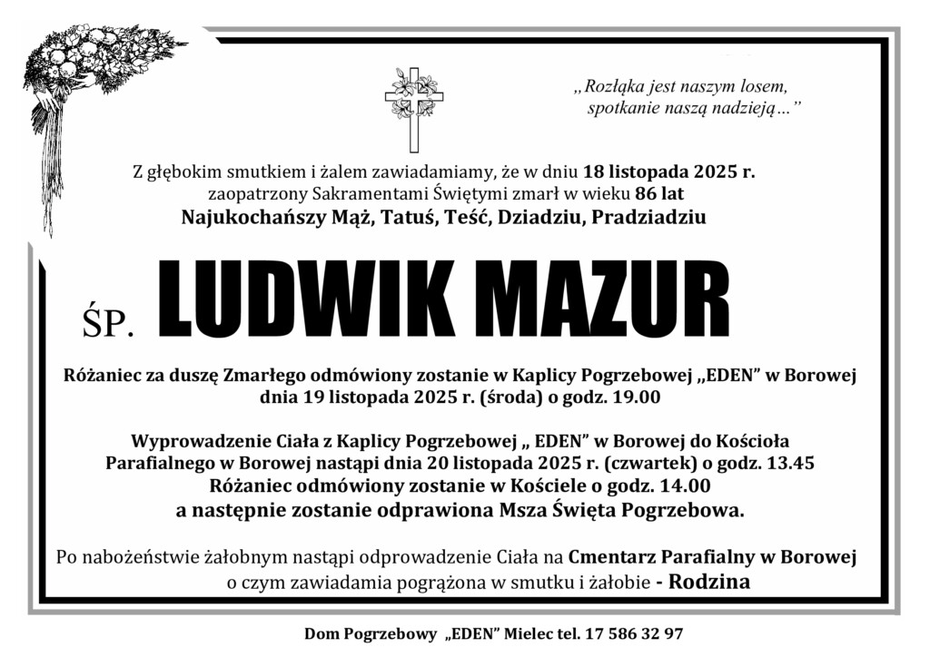 You are currently viewing ŚP. LUDWIK MAZUR