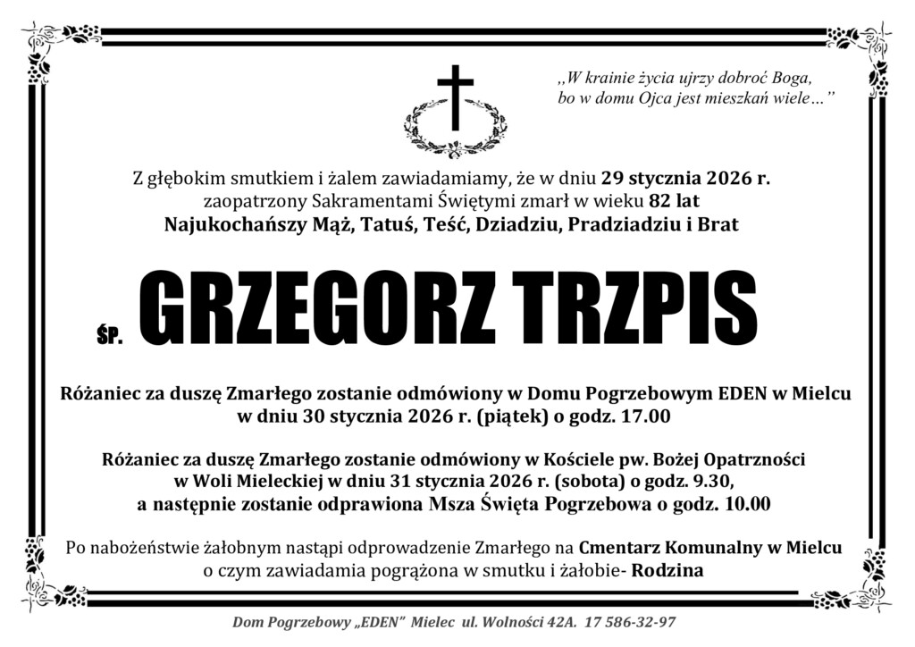 You are currently viewing ŚP. GRZEGORZ TRZPIS