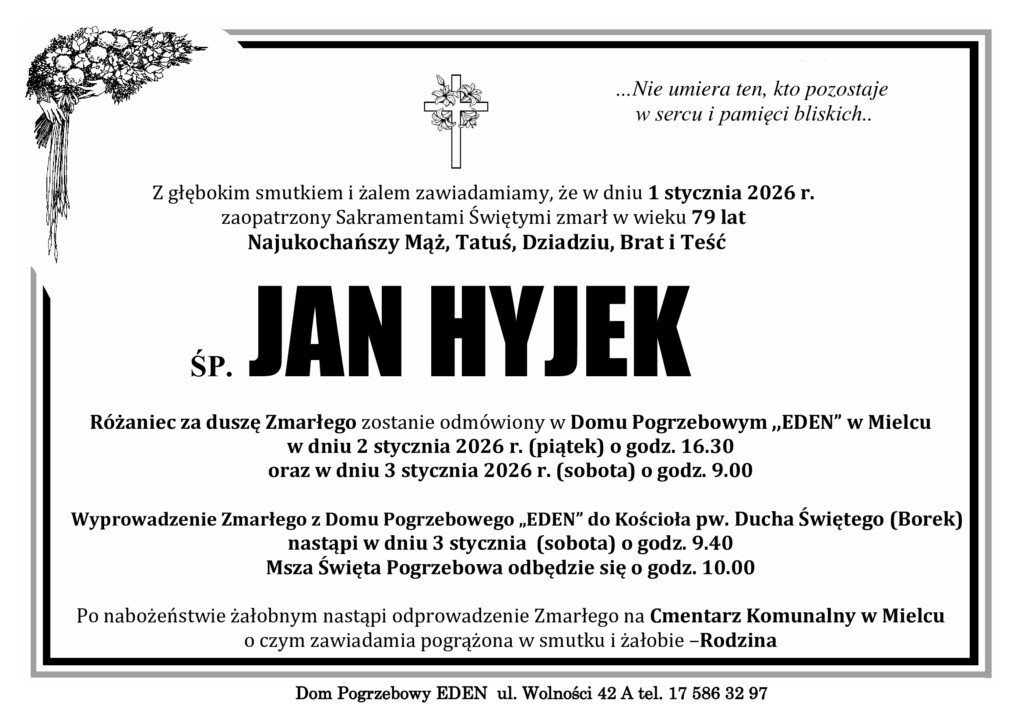 You are currently viewing ŚP. JAN HYJEK