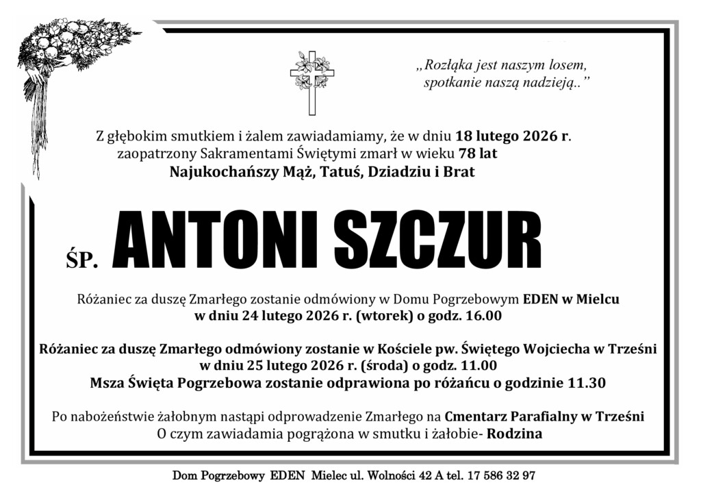 You are currently viewing ŚP. ANTONI SZCZUR