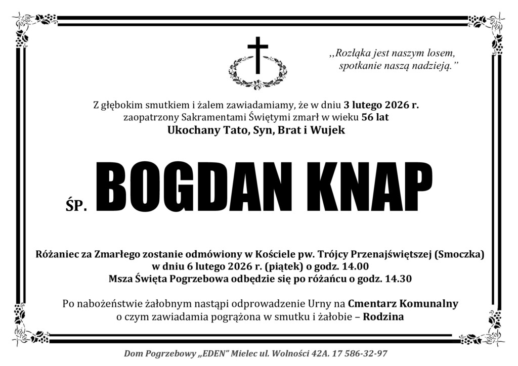You are currently viewing ŚP. BOGDAN KNAP