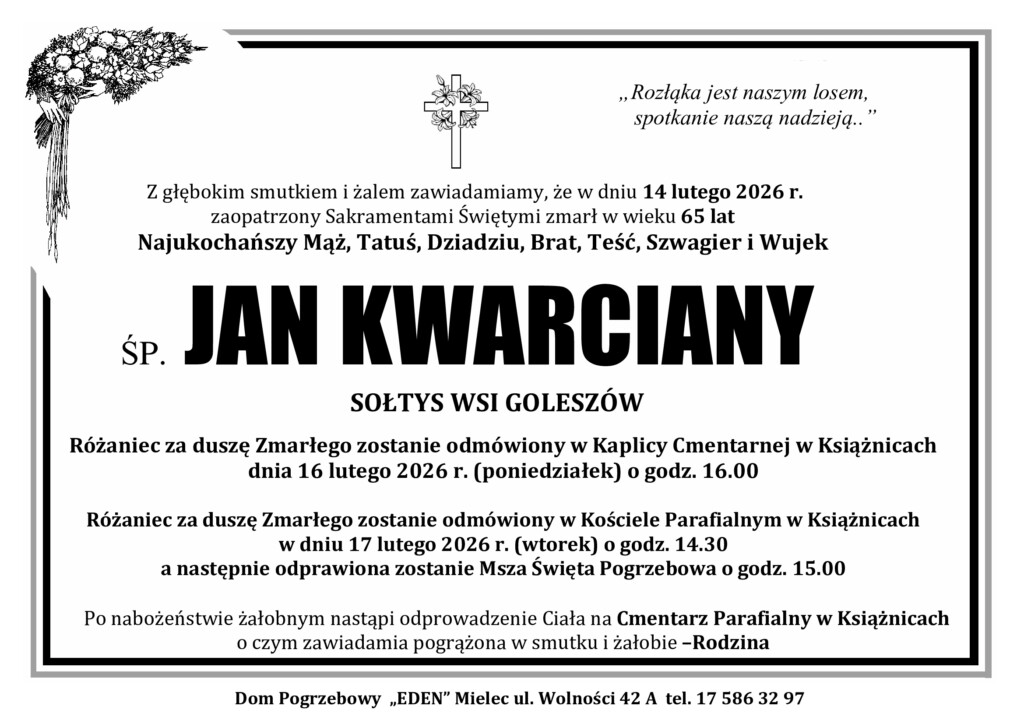You are currently viewing ŚP. JAN KWARCIANY