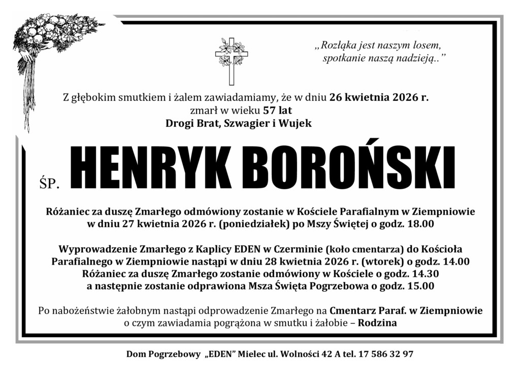 You are currently viewing ŚP. HENRYK BOROŃSKI