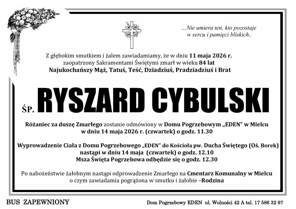 You are currently viewing ŚP. RYSZARD CYBULSKI