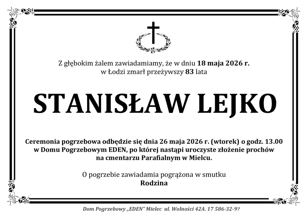 You are currently viewing STANISŁAW LEJKO