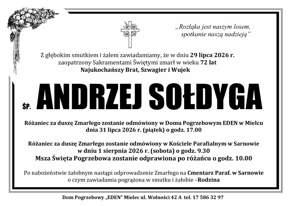 You are currently viewing ŚP. ANDRZEJ SOŁDYGA