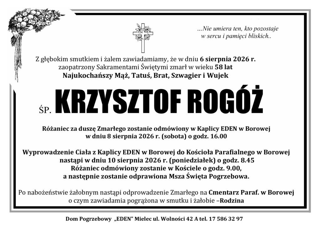 ŚP. KRZYSZTOF ROGÓŻ
