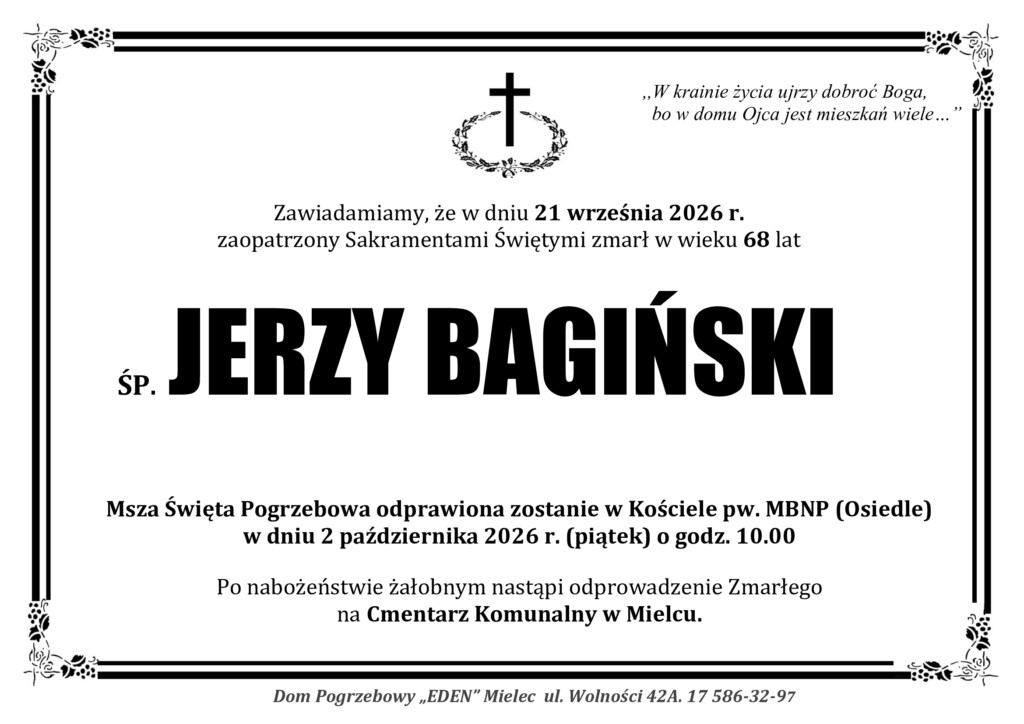 ŚP. JERZY BAGIŃSKI