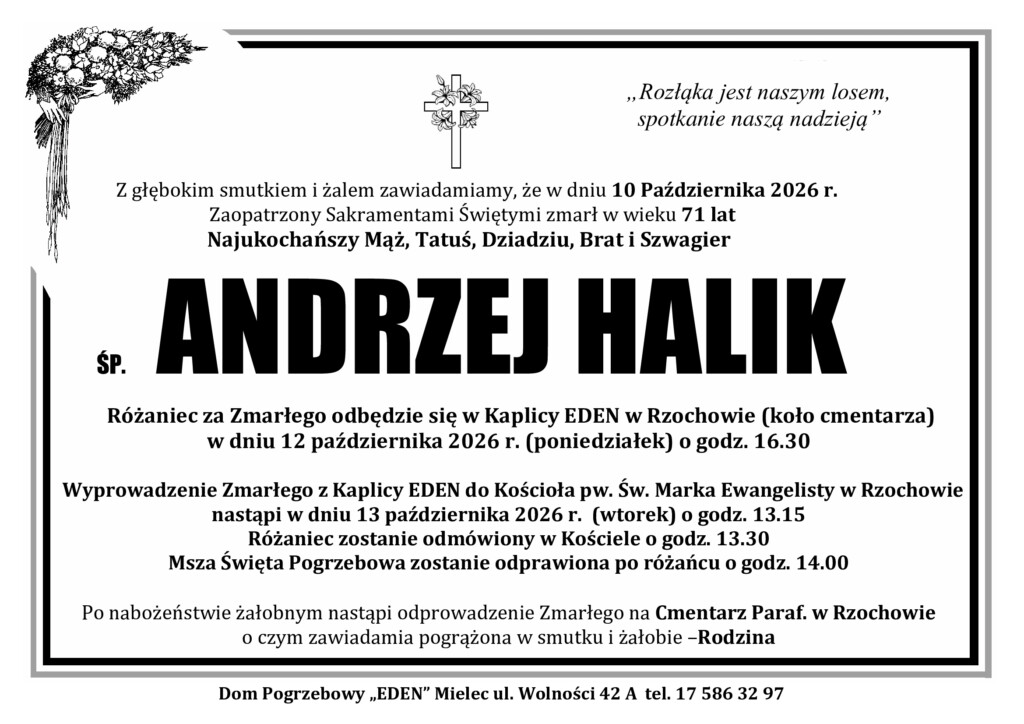 Read more about the article ŚP. ANDRZEJ HALIK