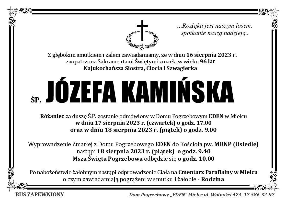 You are currently viewing Józefa Kamińska